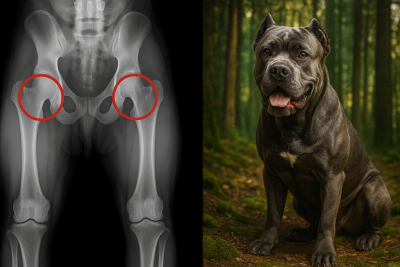 Displasia en Cachorros de Cane Corso, detección, riesgos y prevención