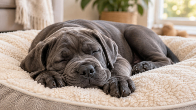 La importancia del sueño en el desarrollo de un cachorro de Cane Corso