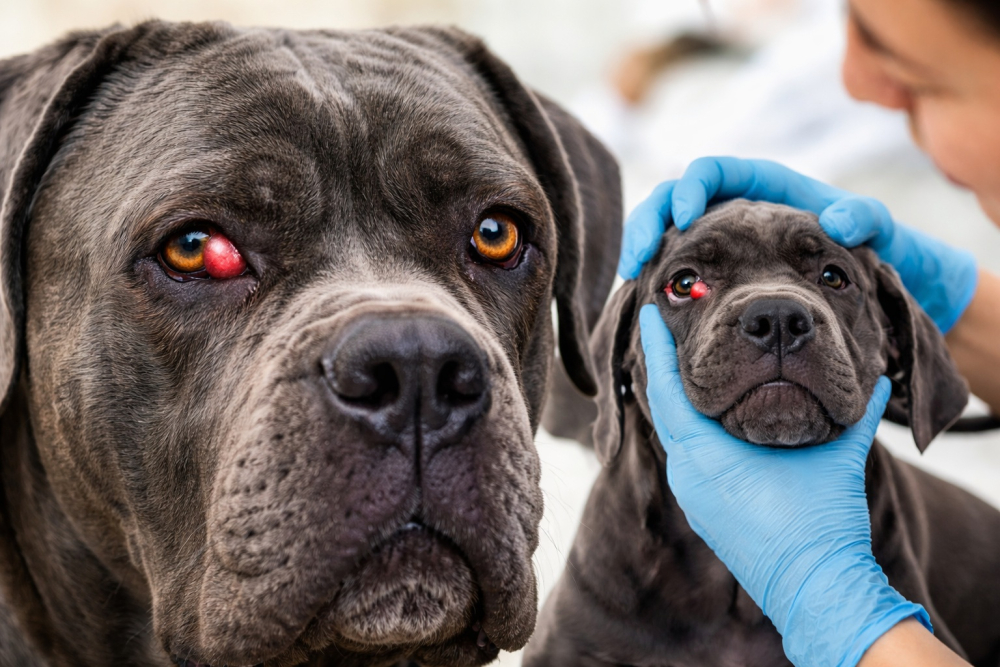 Cherry Eye (Ojo de Cereza) en el Cane Corso. Causas, s&iacute;ntomas y tratamiento