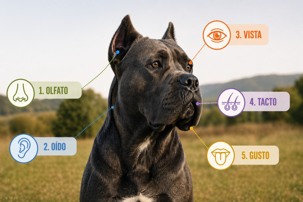 &iquest;C&oacute;mo funcionan los 5 sentidos del Cane Corso?